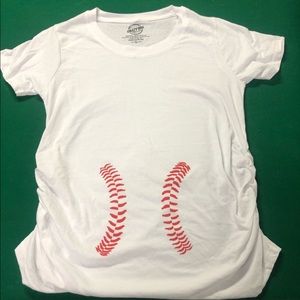 Boutique Style Baseball Belly Maternity Shirt